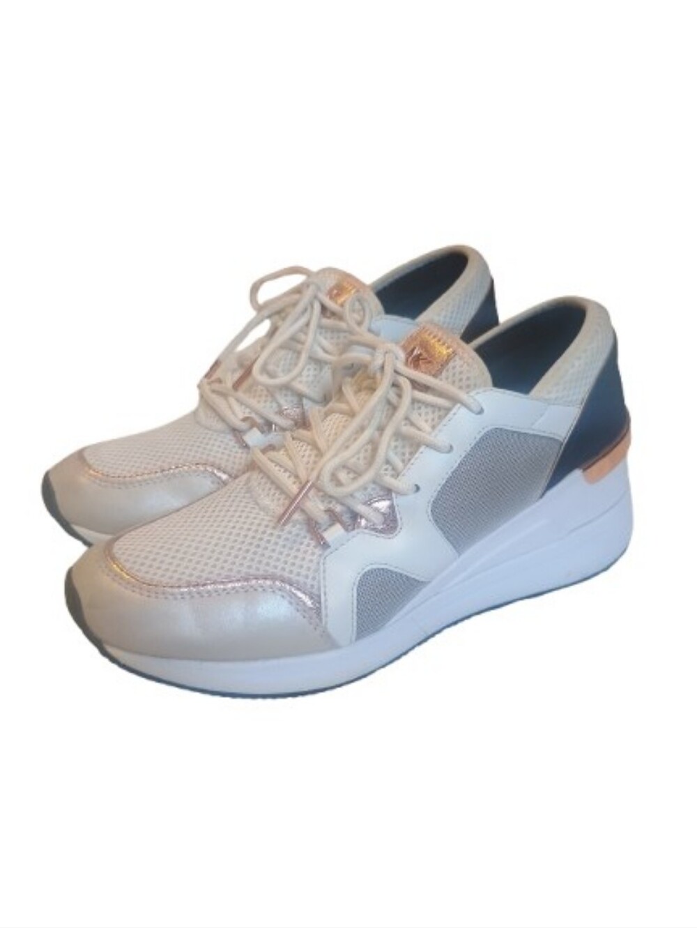 Michael Kors Sneakers Slip On Lace Up Liv Wedge Size: 8M